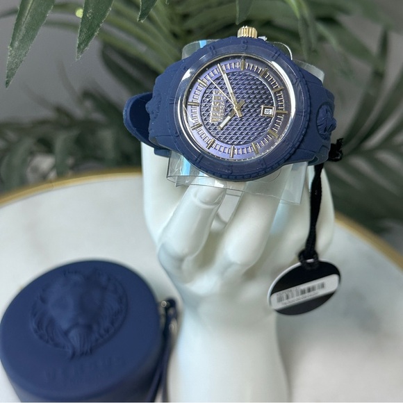 Versace Accessories - NWT Versace Versus Tokyo R Silicone Midnight Blue Silicone Watch with Case